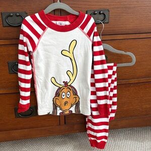 Dr. Seuss Red and White Kids Pajamas by Hanna Andersson - Size 6-7